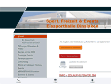 Tablet Screenshot of eishalle-dinslaken.de